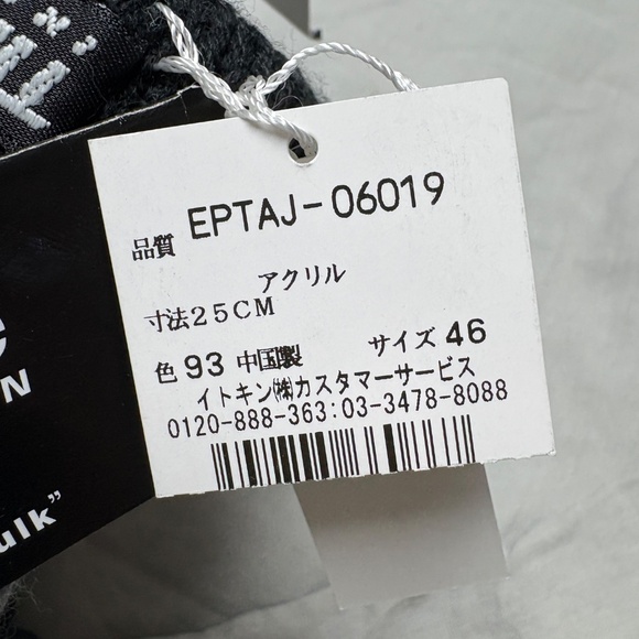 unisex gloves winter THINSULATE NWT black white knit size M/L - Picture 7 of 12